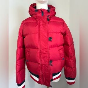 Tommy Hilfiger red winter puffer size small